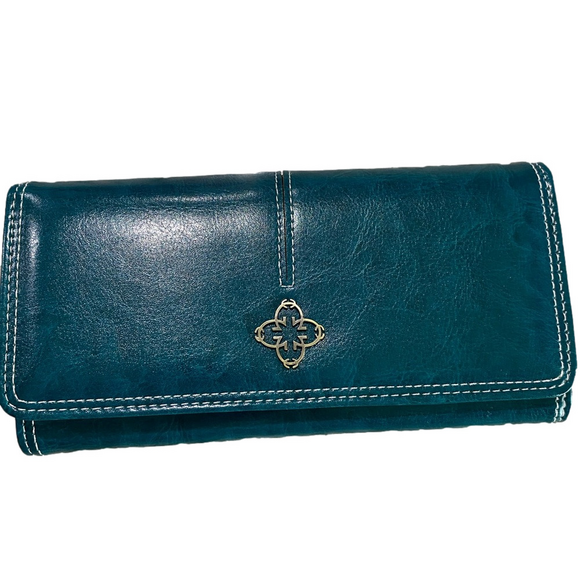 unknown Handbags - Teal Leather Wallet